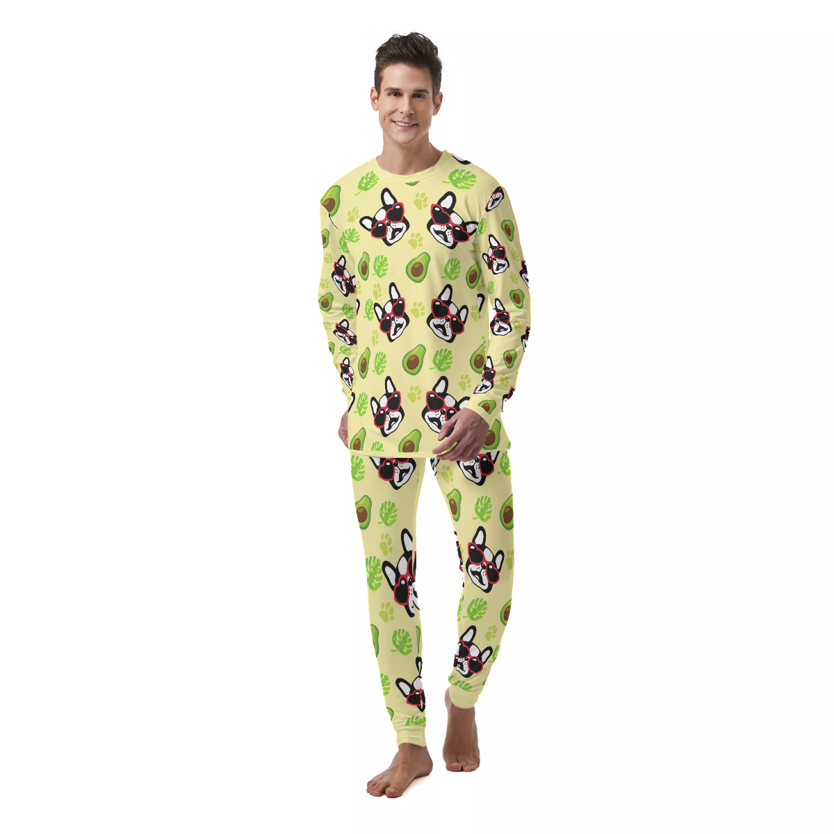 French Bulldog Lover Cooper Men's Pajamas Cute Frenchie Fan Gear