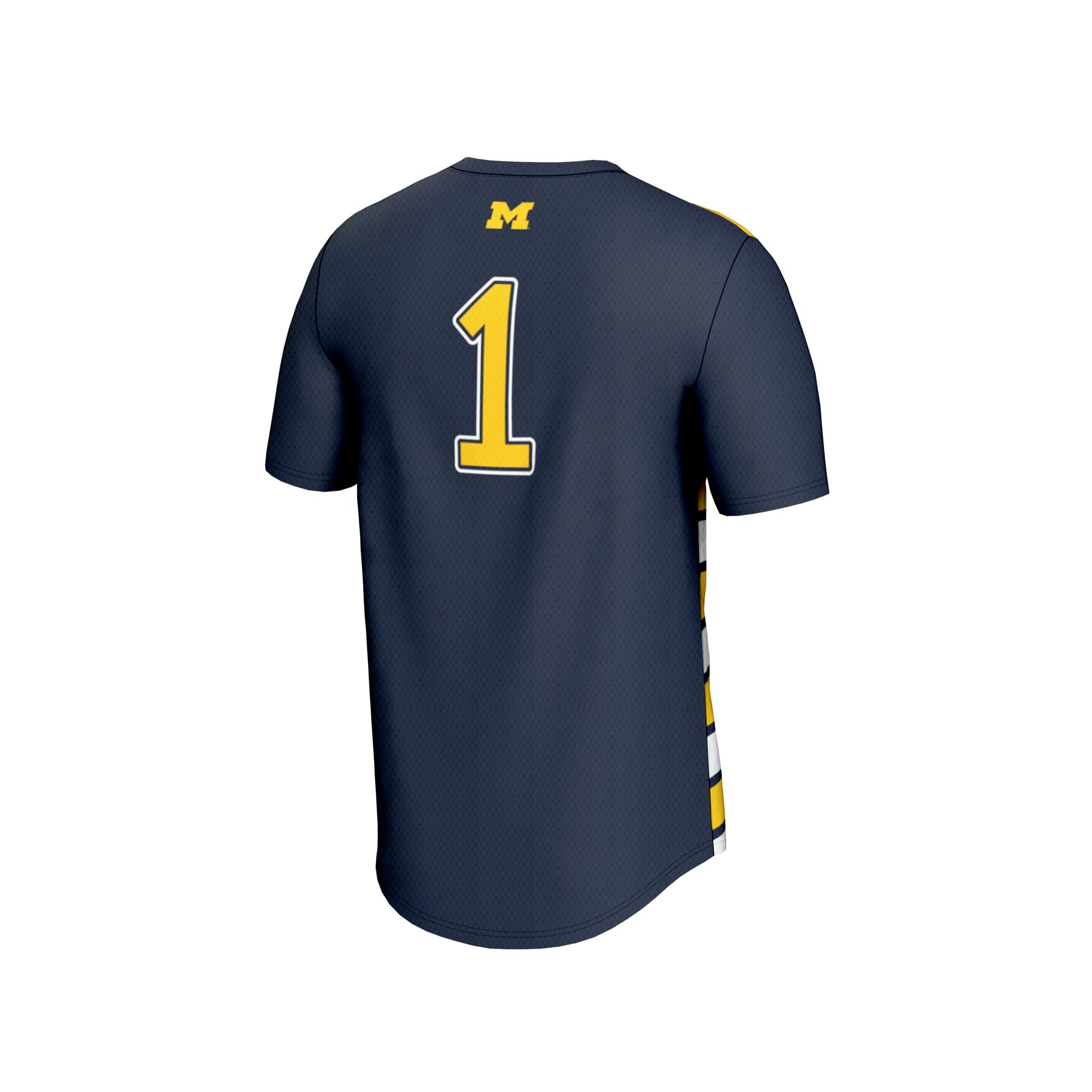 #1 Michigan Wolverines GameDay Greats Unisex Lightweight Soccer Fashion Jersey - Navy