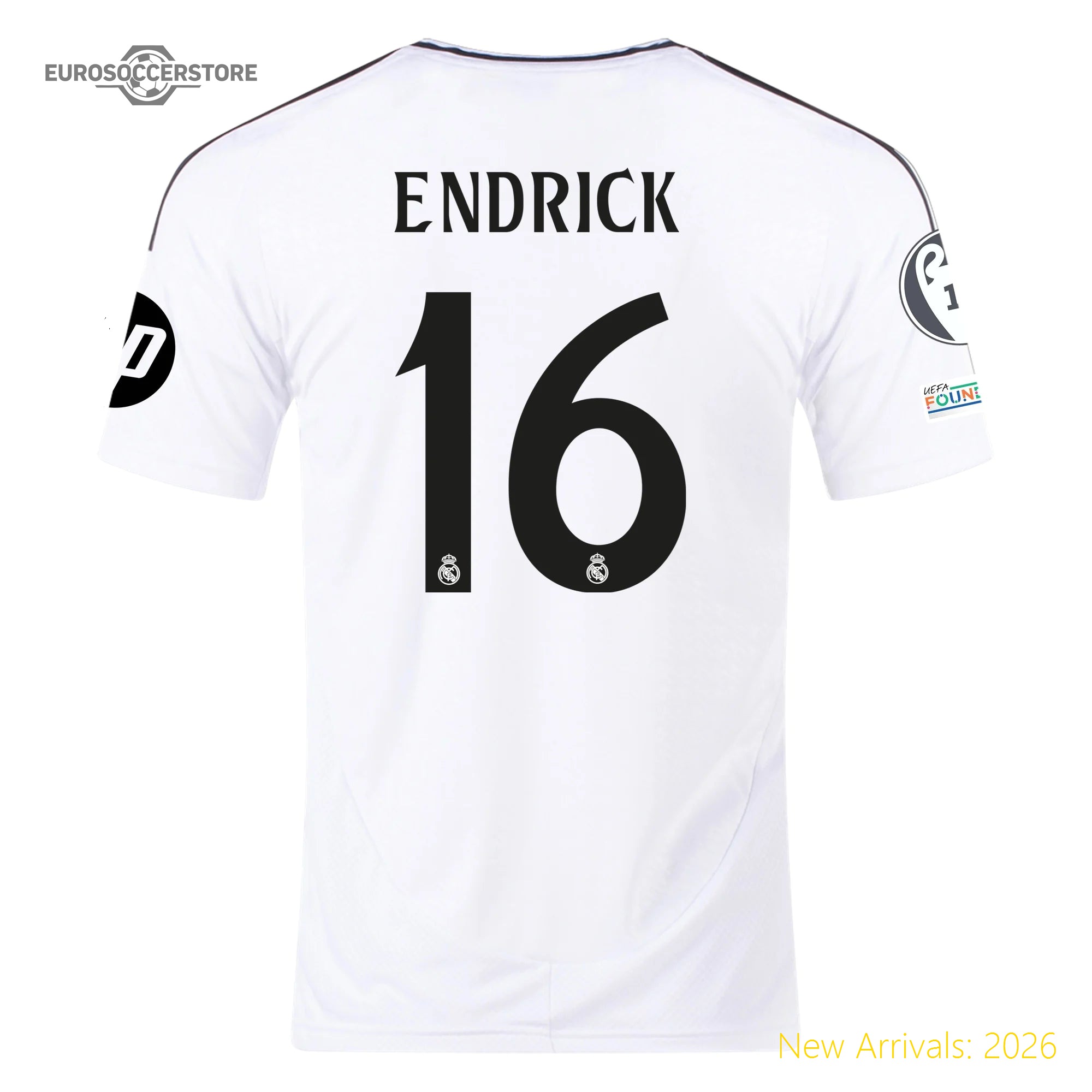 Official Team Merchandise Men Authentic Rma Iconic Player Home Jersey