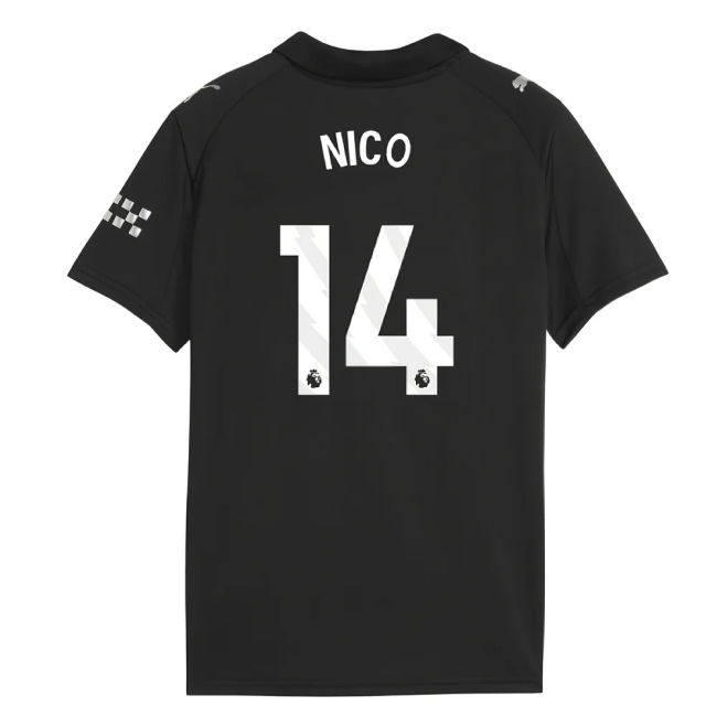 2025-2026 Man City Away Mini Kit (Nico 14) (Limited Edition)