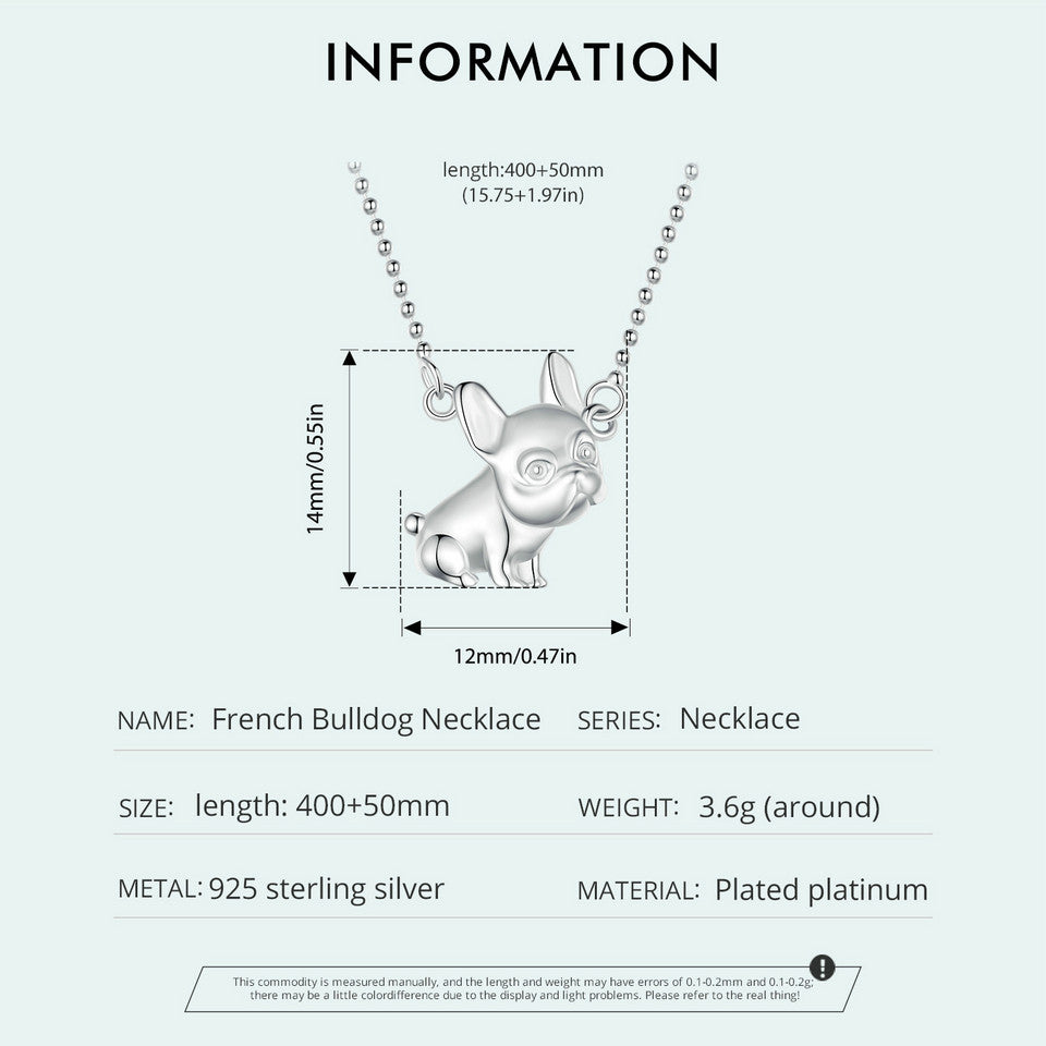 Bullicon French Bulldog Necklace Jewelry – Cute Accessory for Pet Fans