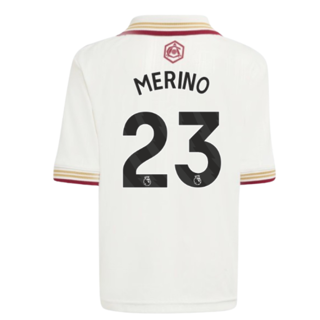 Arsenal Football Club Official 2025-2026 Home Shirt (Merino 23) (Me...