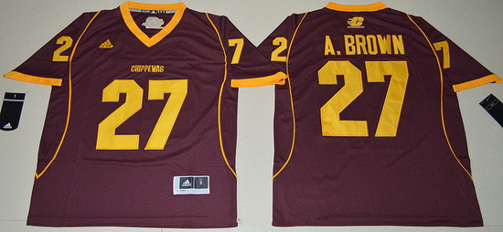 Men's None Red 2016 team authorized Antonio Brown #27 authentic Jersey