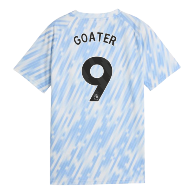 replica 2025-2026 Man City Warm Up Jersey (Silver Sky) - Kids (Goat...
