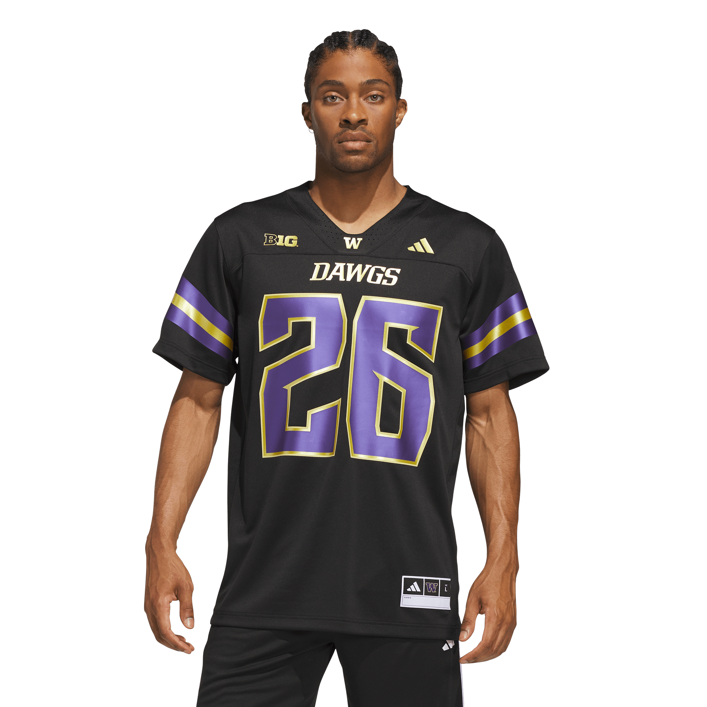 #26 Washington Huskies adidas Unleash the Dawgs Premier Strategy Jersey - Black