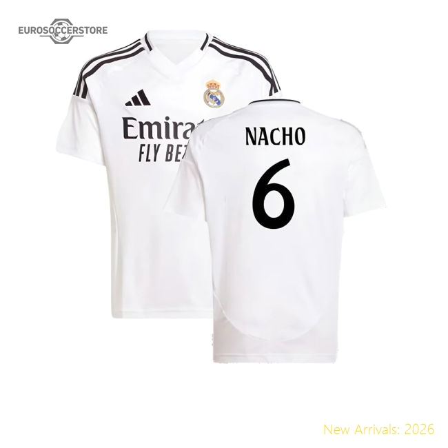 Real Madrid Children 2024 Home Jersey Shirt Football Fan Match Day Game Day Apparel