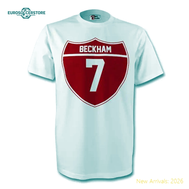 David Beckham England Crest Tee (white) - Kids
