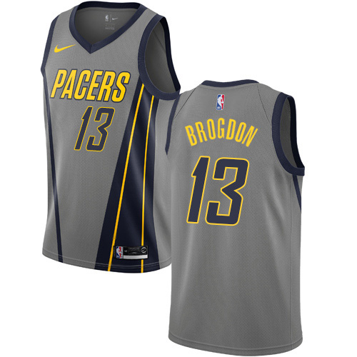 Gray Nike Indiana Pacers #13 Pacers Jersey - Polyester Basketball Jersey