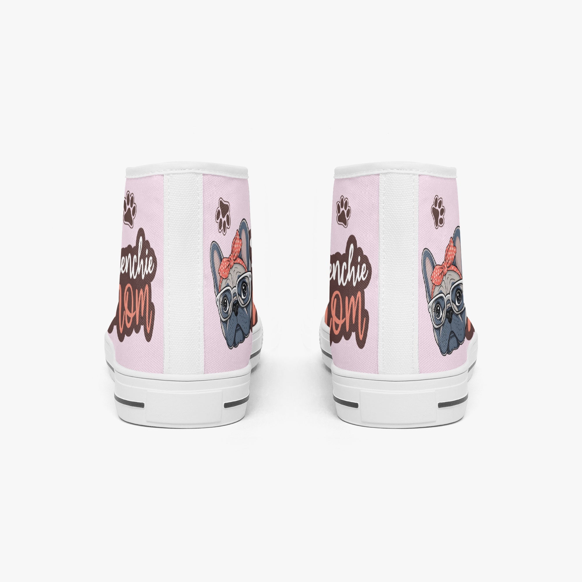 Frenchie Mom - Classic High-Top Canvas Shoes