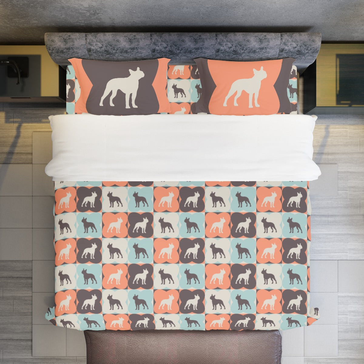 Everyday Teddy - Duvet Cover Set For Boston Terrier Lovers for Daily
