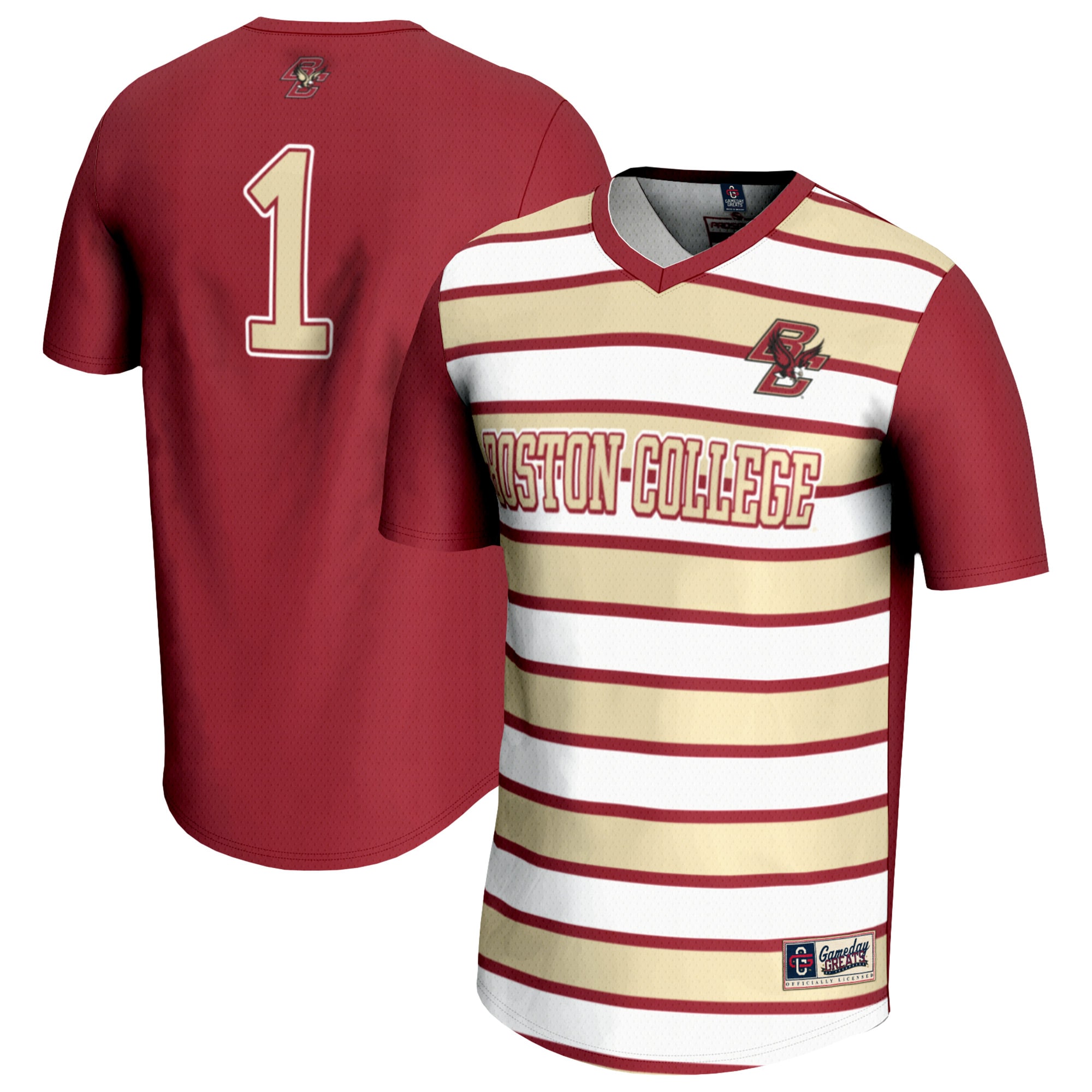 [JED] Women's Boston College Eagles GameDay Greats Lightweight Soccer Fashion Jersey - Maroon