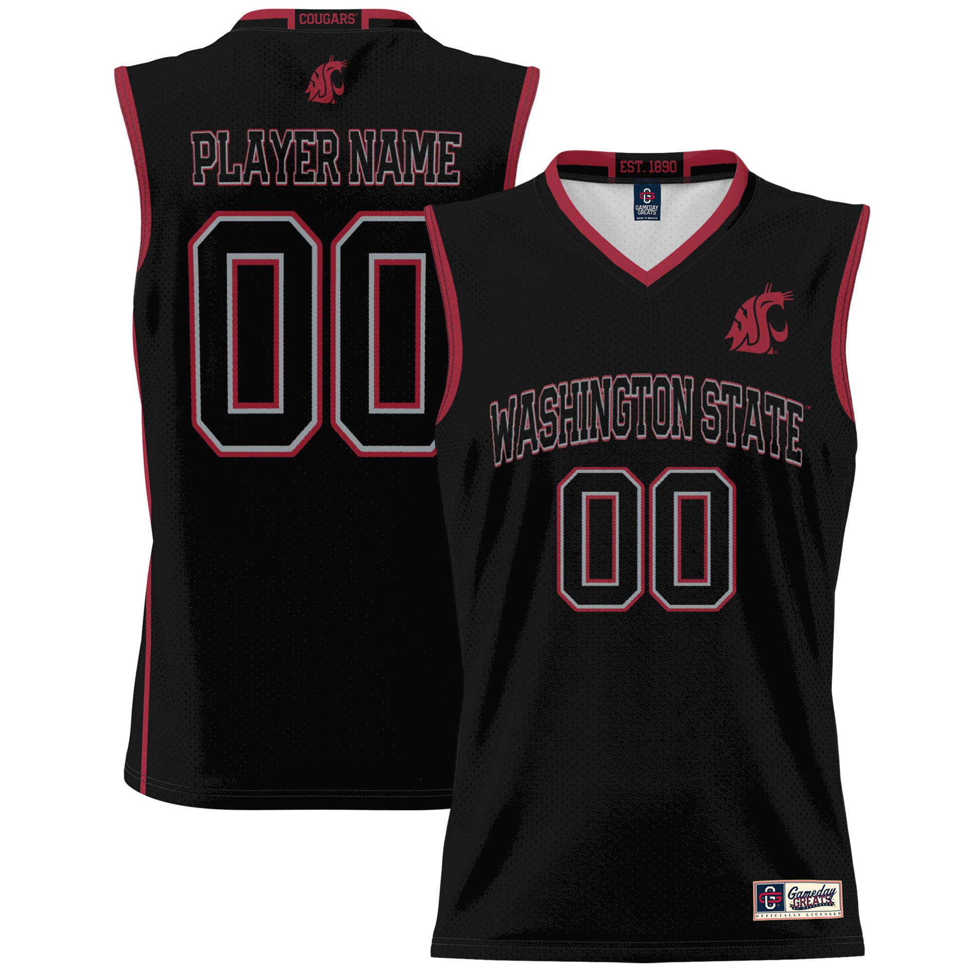 [NJP] Women's Washington State Cougars GameDay Greats NIL Pick-A-Player Men's Basketball Jersey - Black