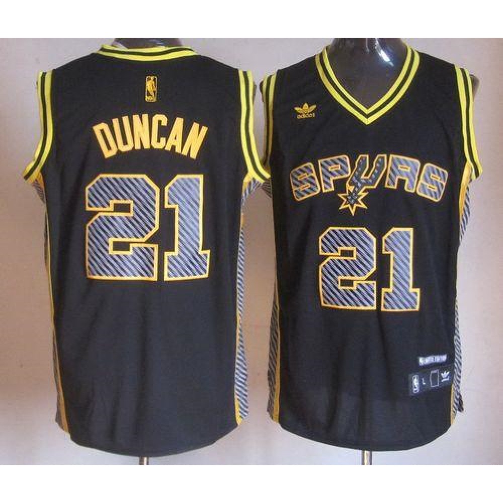 Collector's Item Genuine Men's Spurs #21 Tim Black Basketball Jersey
