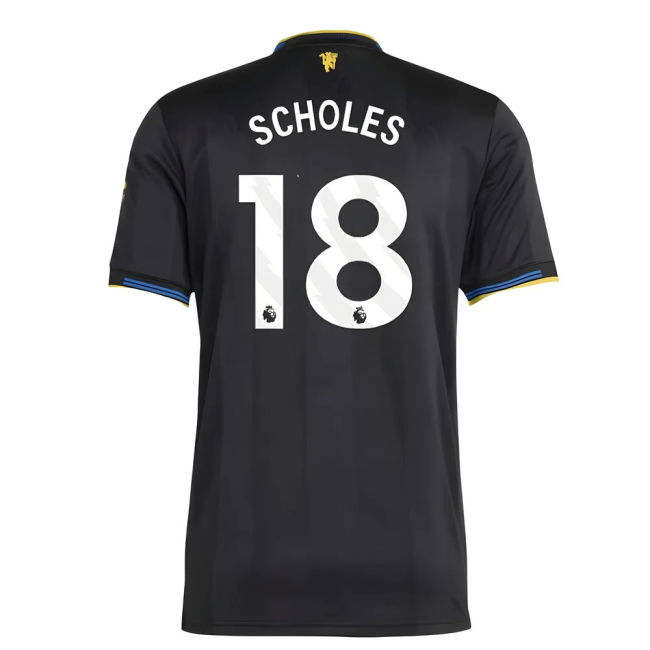 Football Man Utd Authentic Third Shirt Scholes #18 Superior Crafts...
