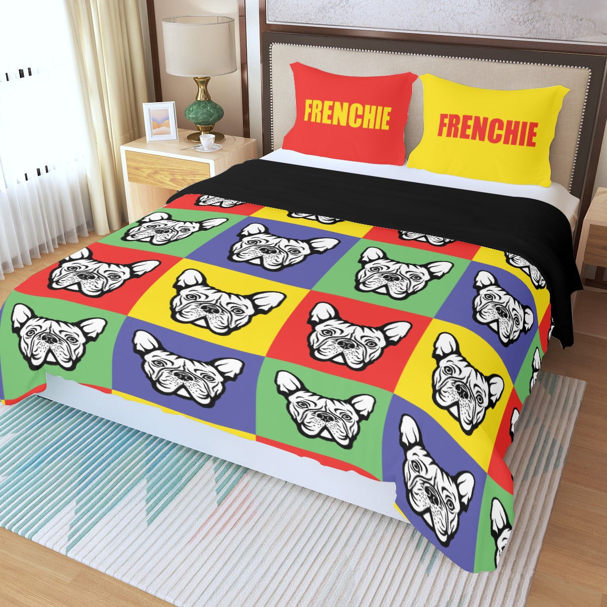 French Bulldog Gus Bedding Set Cute Frenchie Essential