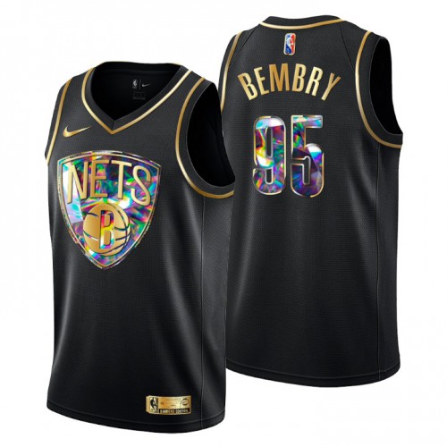 Nets Black Brooklyn Nets #95 Jersey - Reasonably Priced NBA Fan Apparel