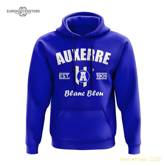 Club Teams,Auxerre Auxerre Established Hoody (Royal) Game Day Apparel