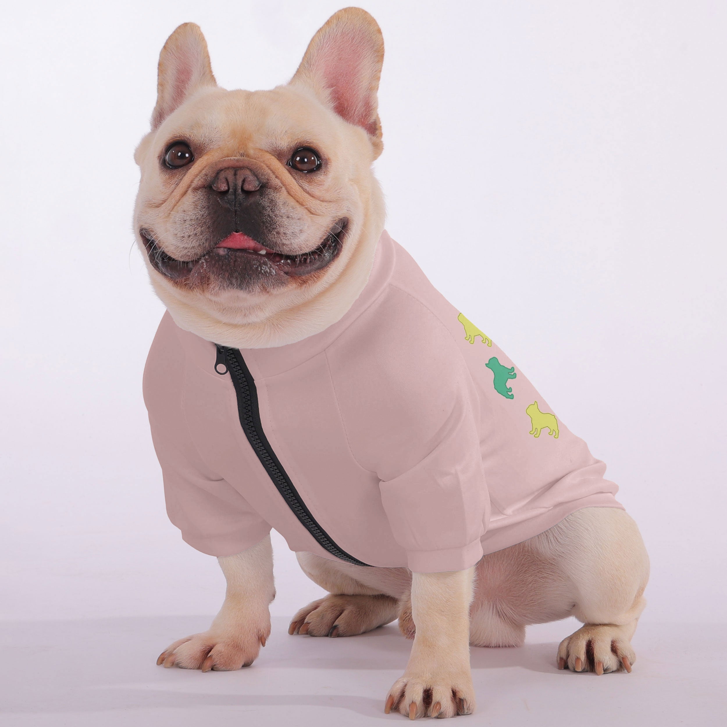 High-Quality Stormy - Snuggly Zip-up Sweatshirt For French Bulldogs f...