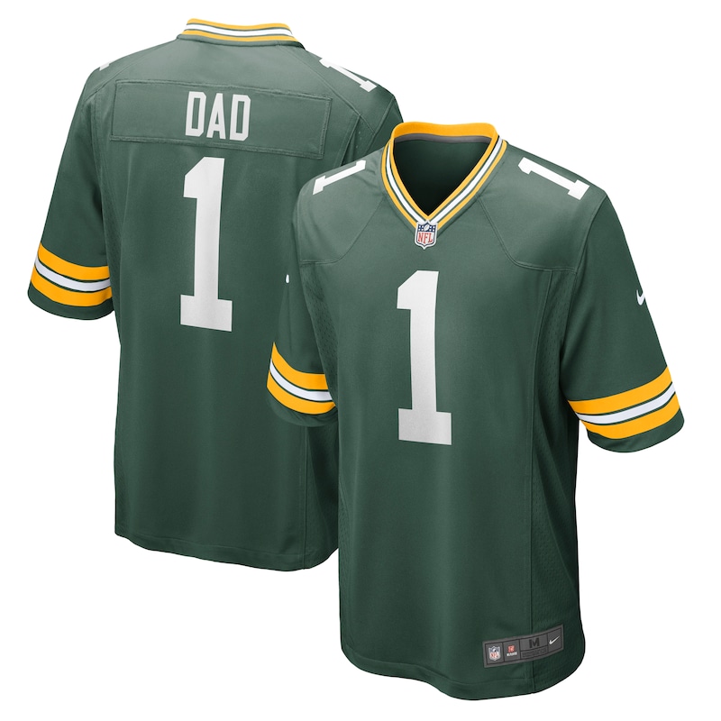None Number 1 Dad GB Packers Energetic Budget-Friendly Jersey