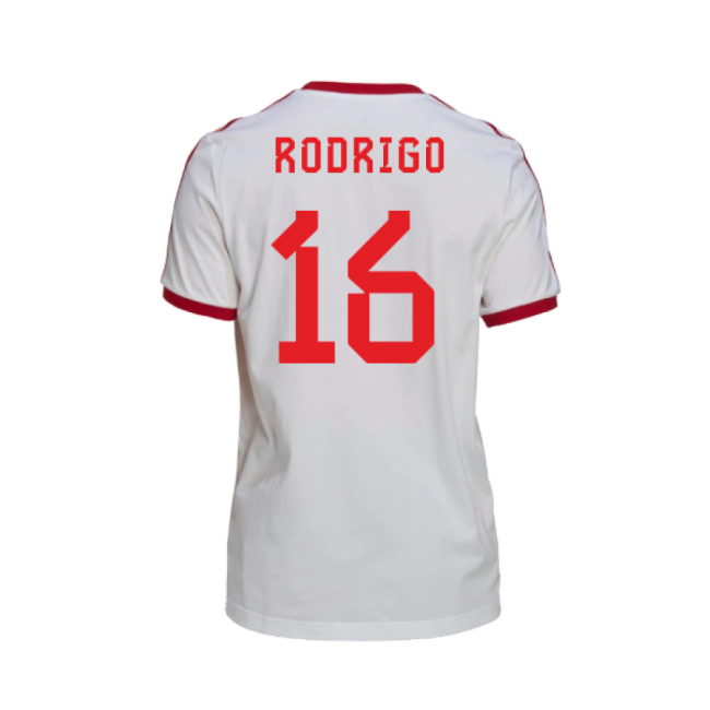 Rodrigo 16 Match Worn Style Spain Elite Design Home Pro Shirt