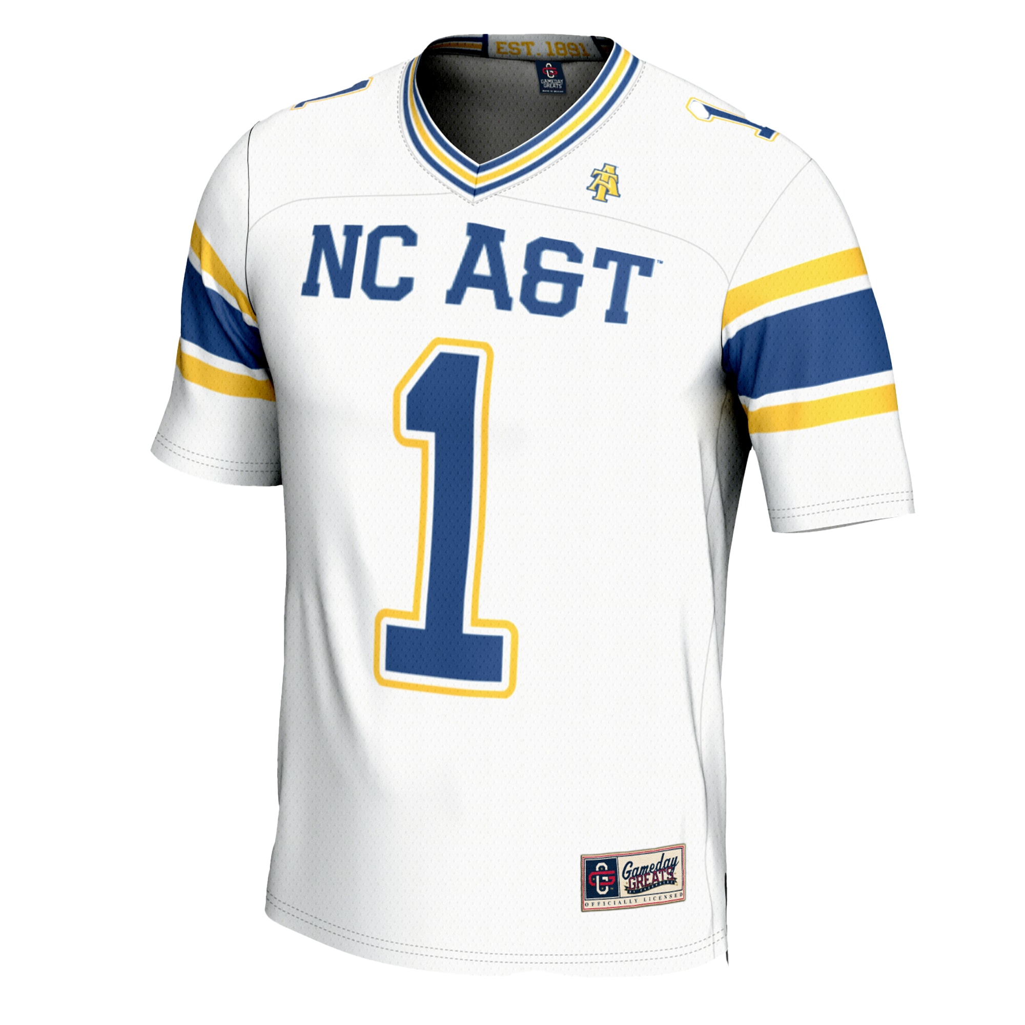 #1 North Carolina A&T Aggies GameDay Greats 2026/2027 Football Jersey - White