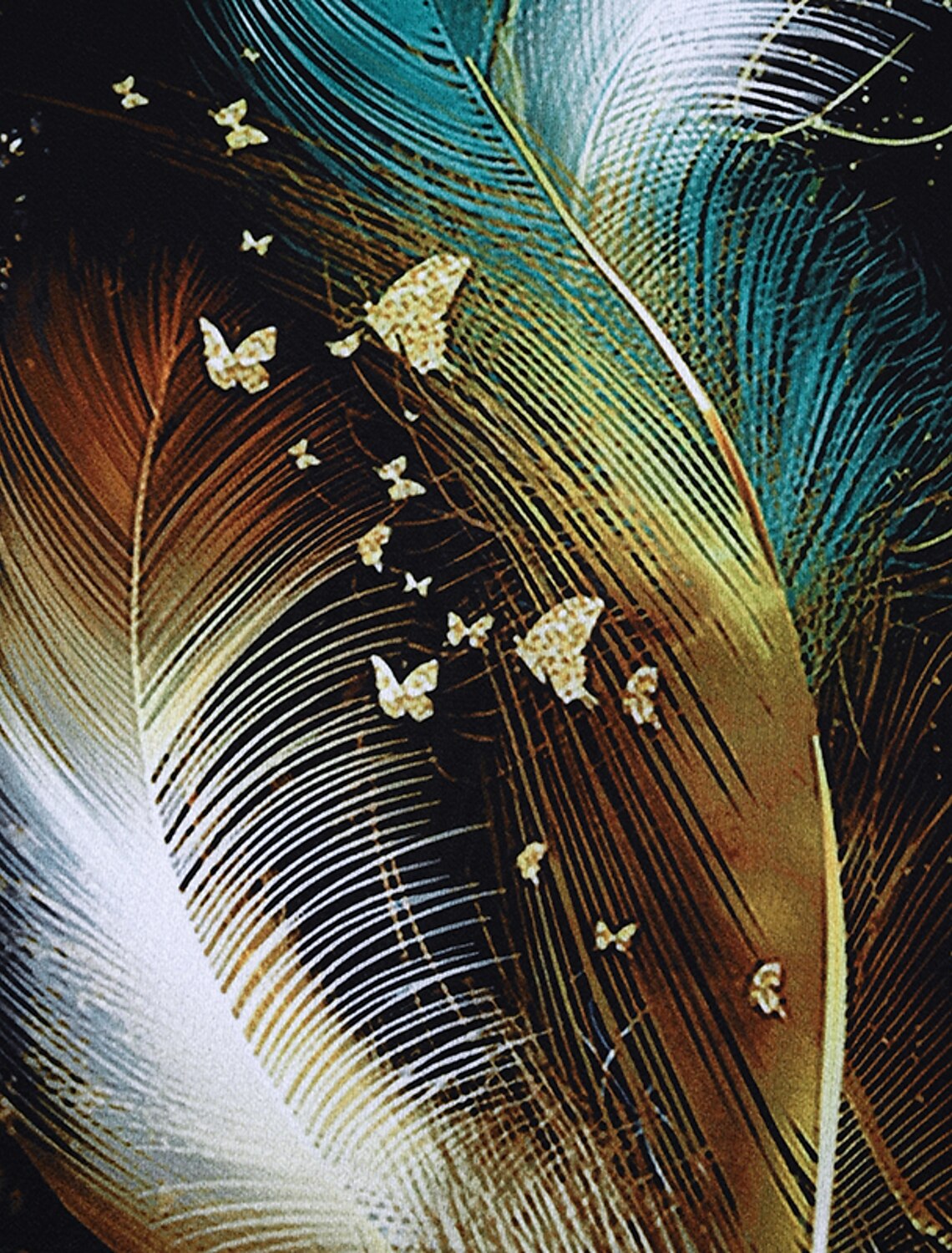 Women's Plus Size Shirt Blouse Chiffon Vintage Holiday Casual Print Dolman Sleeve 3/4 Length Sleeve Crew Neck Daily Weekend Summer Spring Fall