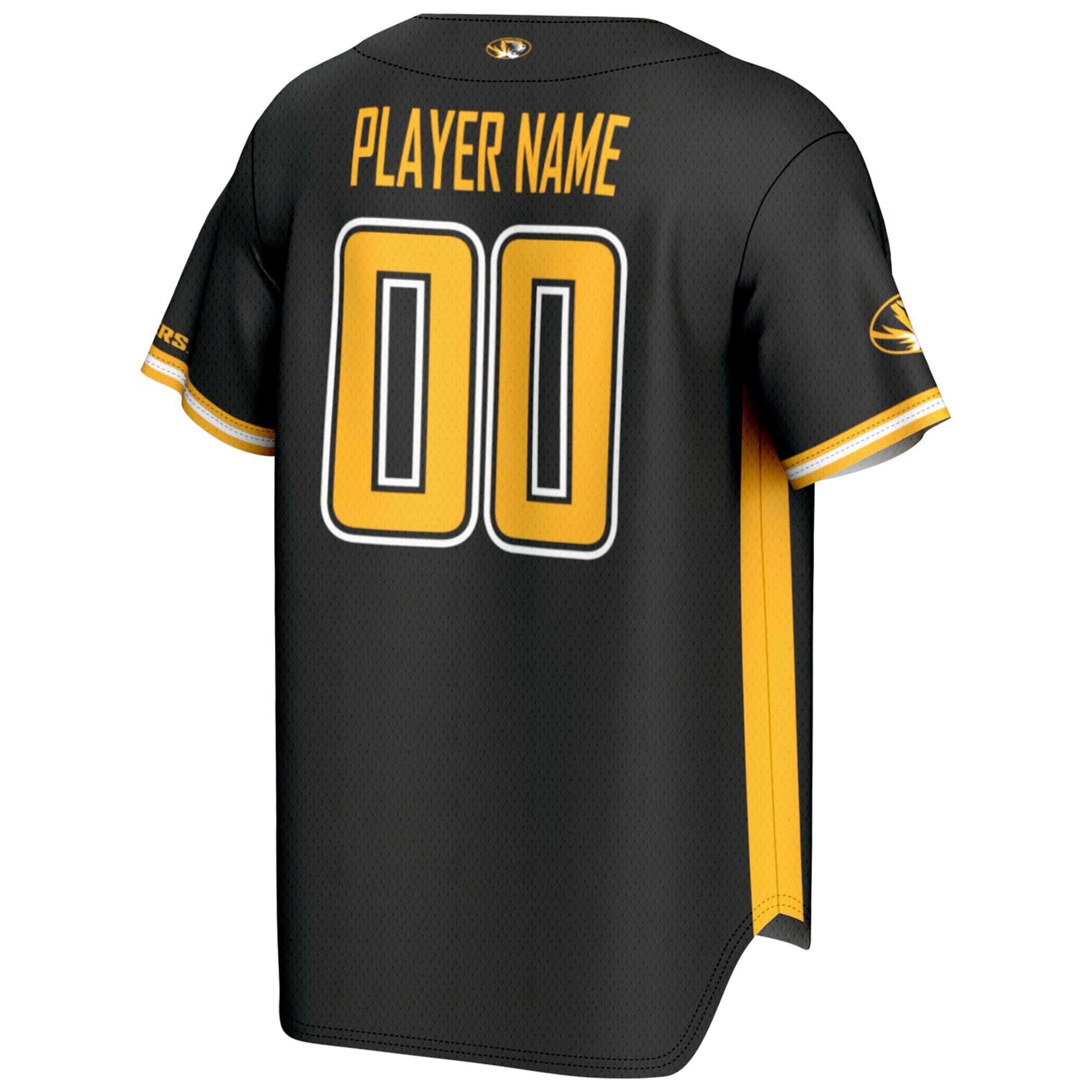 [NJP] Missouri Tigers GameDay Greats NIL Pick-A-Player Lightweight Baseball Jersey - Black