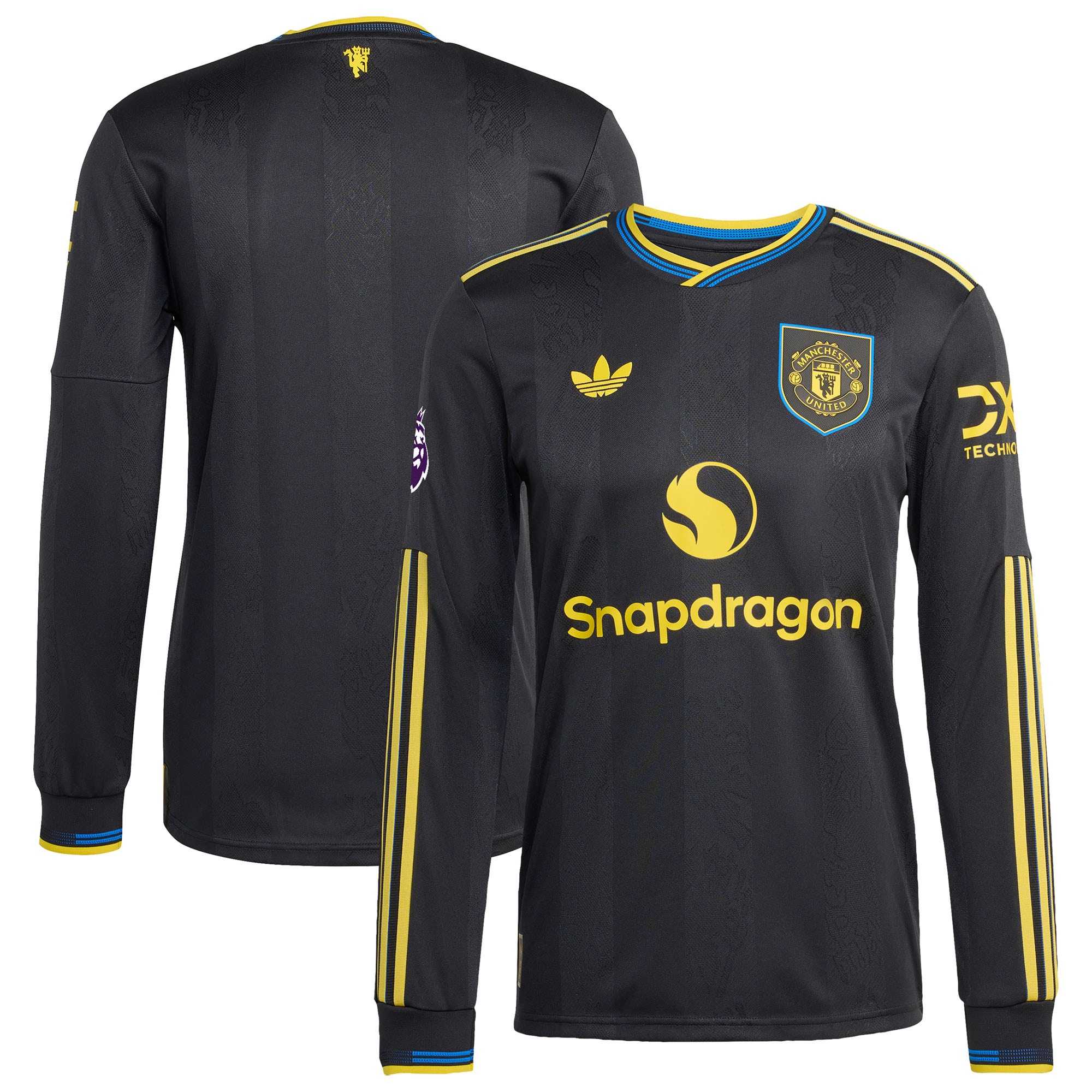 [SJH] Manchester United 2025/26 Third Authentic Long Sleeve Jersey - Black