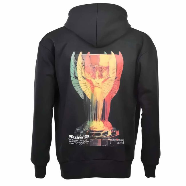 Pro-Grade Elite Pennarello: World Cup Mexico '70 Zipped Hoodie - Black