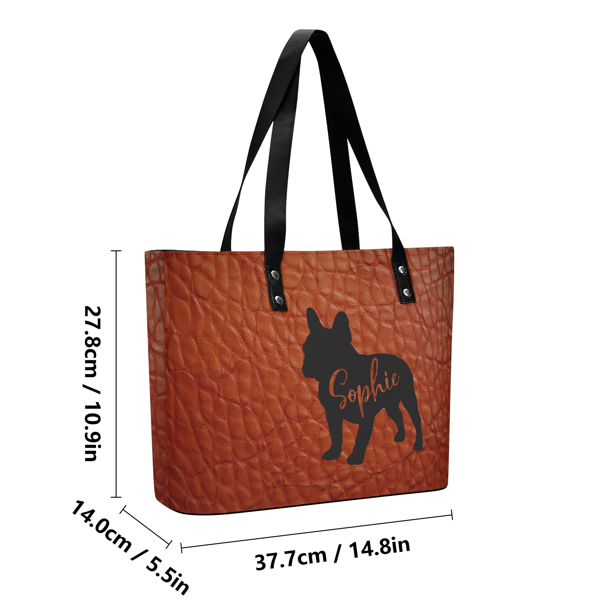 French Bulldog Lover Parisian Pup Womens Leather Handbag Perfect Gift Idea