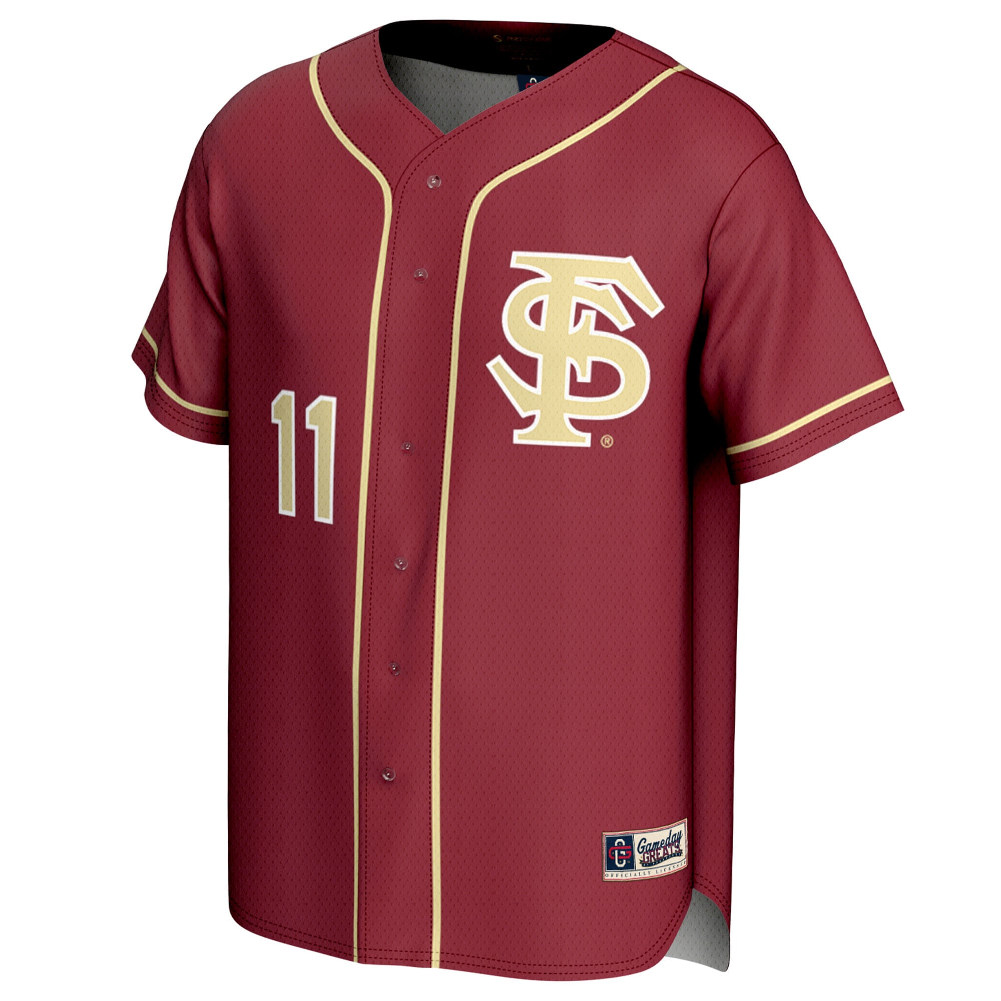 [DDG] Mike Martin Florida State Seminoles GameDay Greats Youth Lightweight Baseball Jersey - Garnet