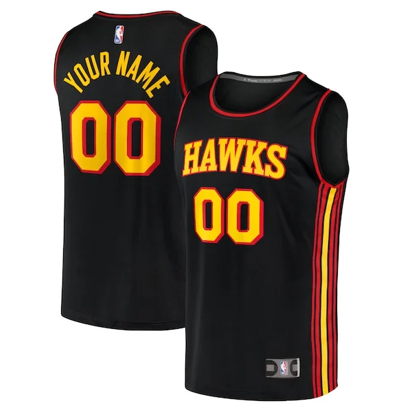 Atlanta Hawks ATL Replica Jersey - classic Basketball - Black