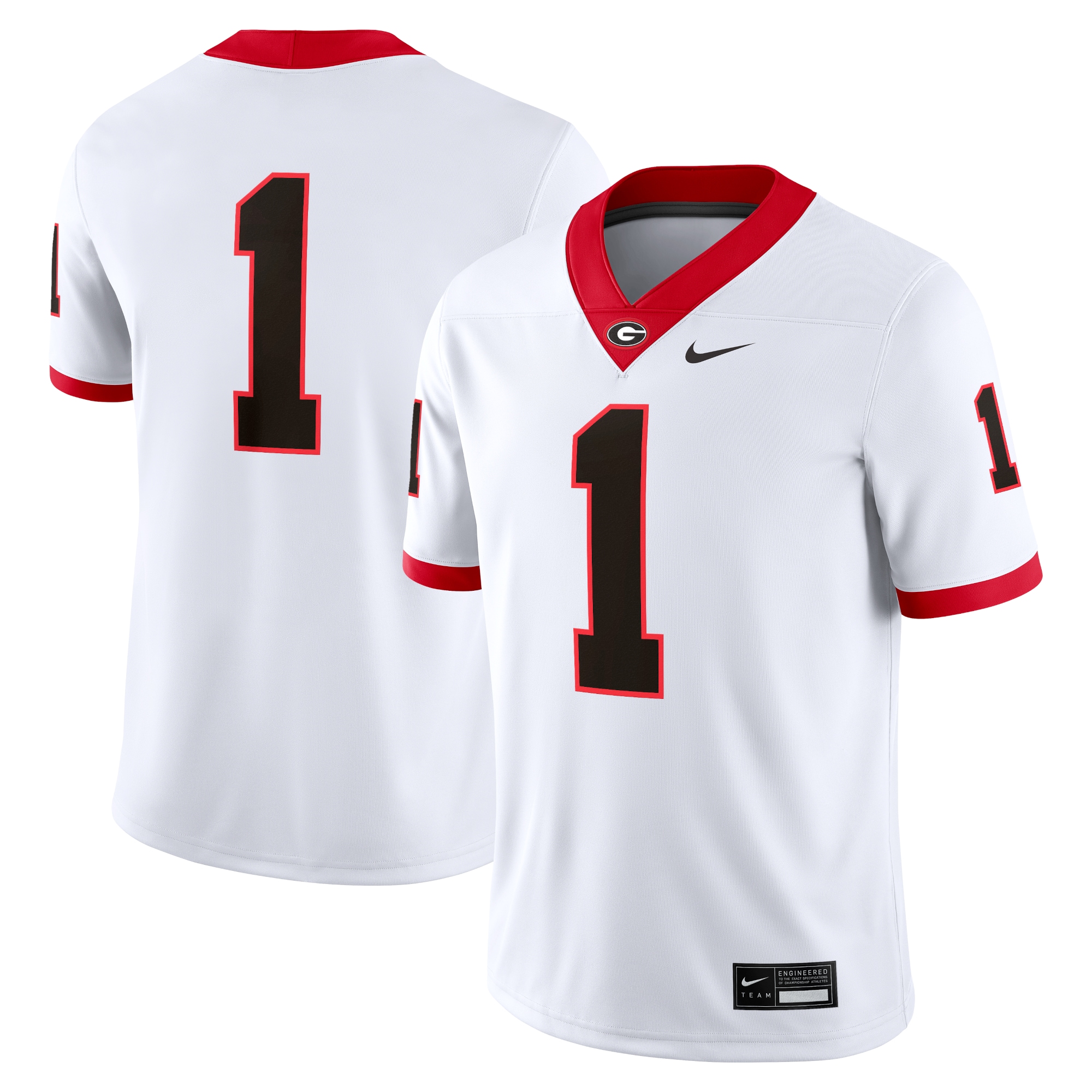 [NJP] Women's Georgia Bulldogs Game Jersey - White
