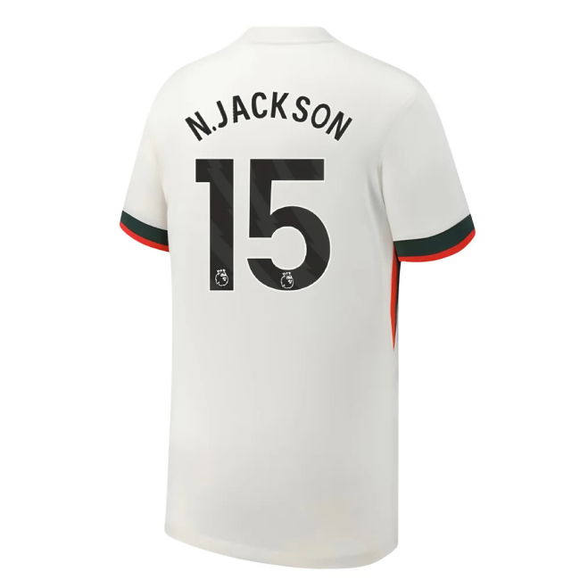 2025-2026 Chelsea Away Shirt (Kids) (N.Jackson 15)