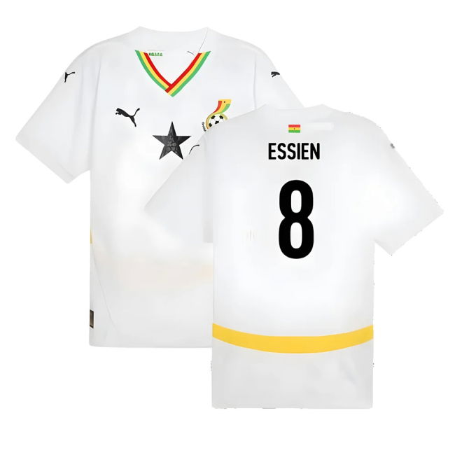 Climate-Control Climate-Control 2024-2025 Ghana Home Shirt (Essien 8)