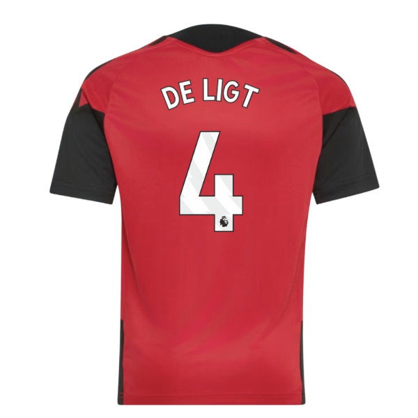 [DDJ] 2026-2027 Man Utd Training Jersey (Red) - Kids (De Ligt 4)