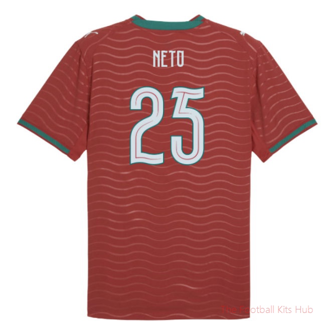 [JED] 2026/27 Portugal Authentic Home Shirt (Neto 25)
