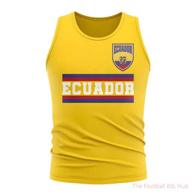 Ecuador Core Football Country Sleeveless Tee (Yellow)