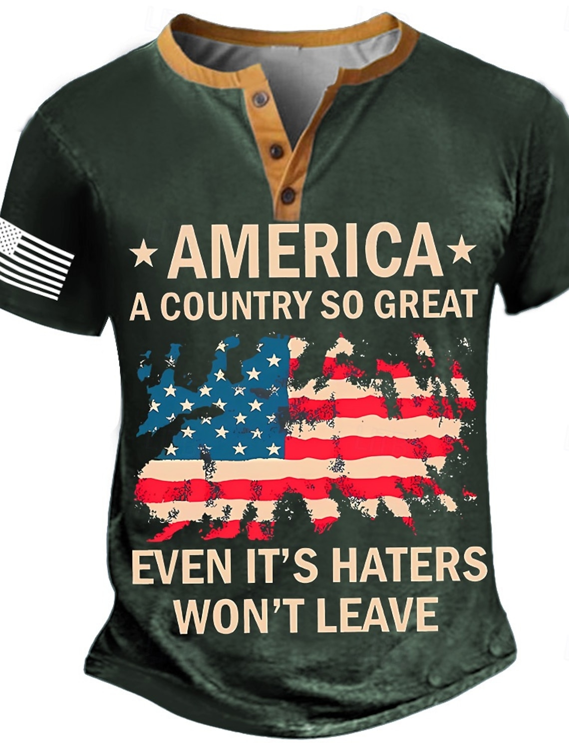 US America 250 Year Anniversary Veterans Day Men's American Flag Golf