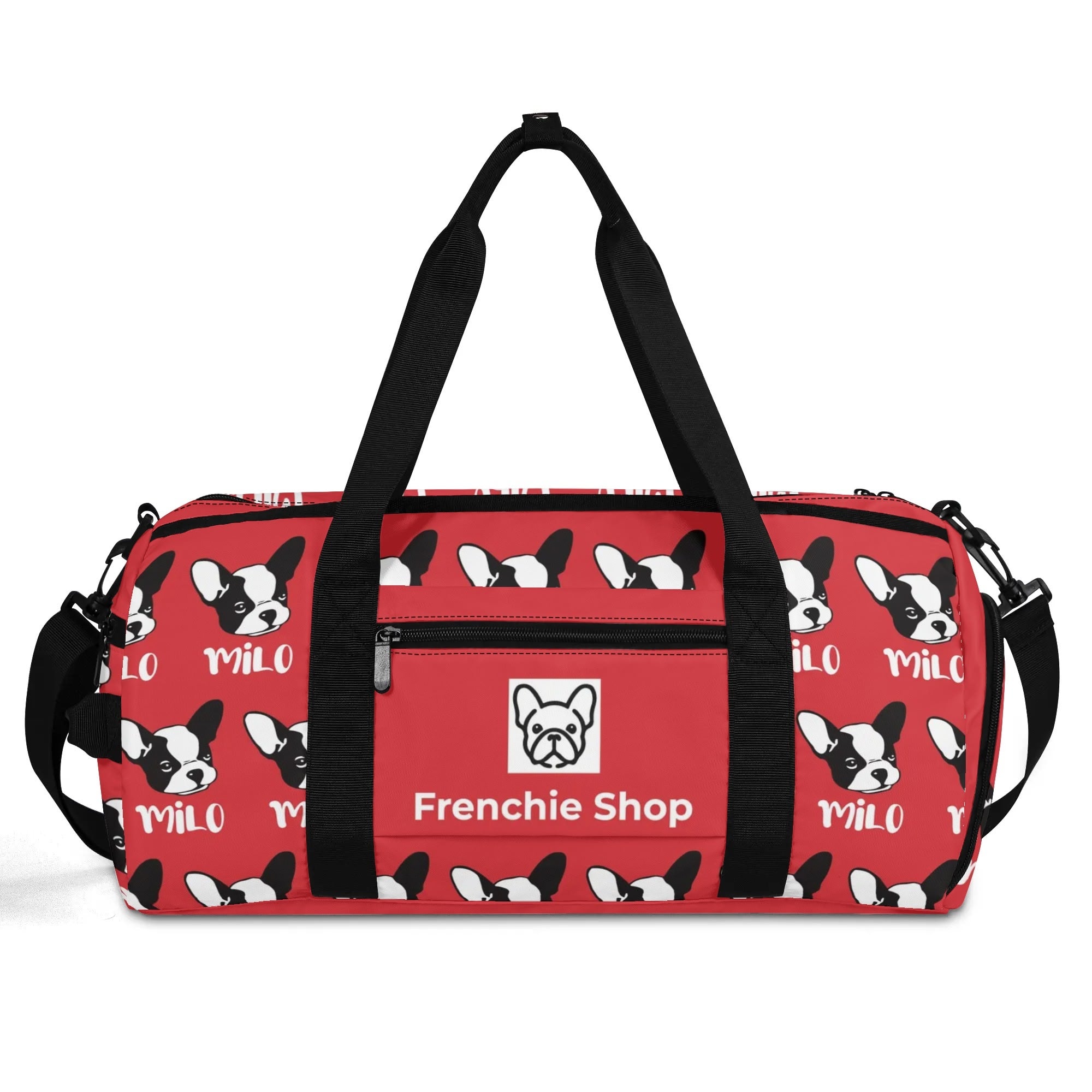 French Bulldog Personalized Gym Bag For Frenchie Lovers With Your