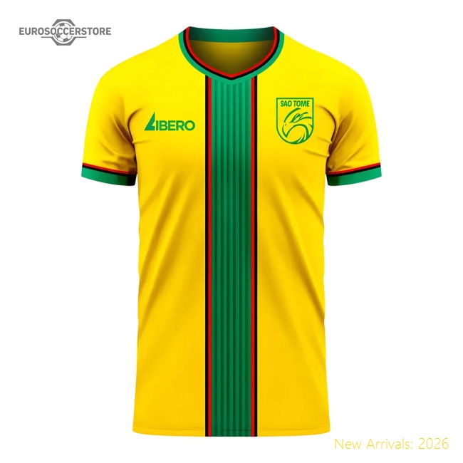 Sao Tome 20202021 Home Kit  Top Slim Retro Classic Modern