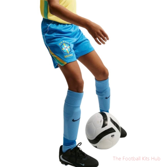 Premium Replica Matchday Brazil 2026-2027 Home Shorts (Kids)