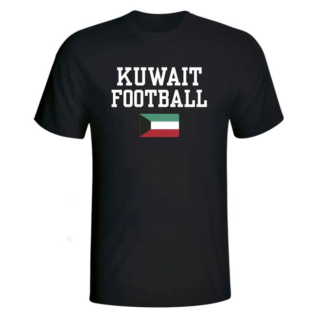 Fan-Favorite Kuwait Football T-Shirt - Black Performance-Driven