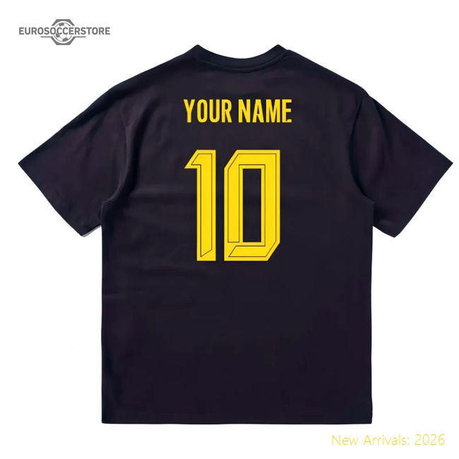 Football Club Home Match Jersey Cl (black) (your Name) Premium Fabric