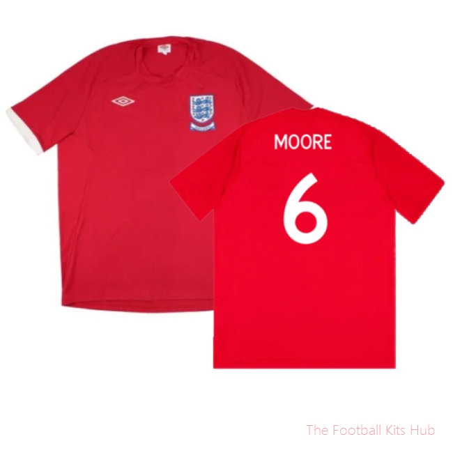 England 2010-11 Away Shirt (XL) (Good) (Moore 6)