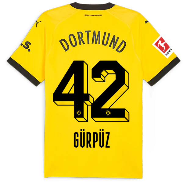Borussia Dortmund Patch 2023-2024 Bun Home Jersey – Authentic Shirt
