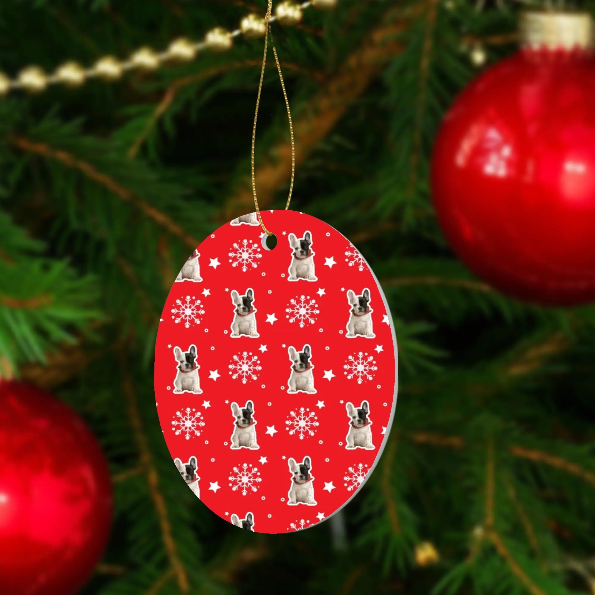 Minimal-Aesthetic Personalized Ornaments For Frenchie Lovers With You...