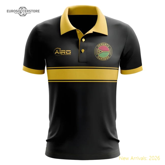 Vanuatu Concept Stripe Polo Match Replica Jersey Game Ready