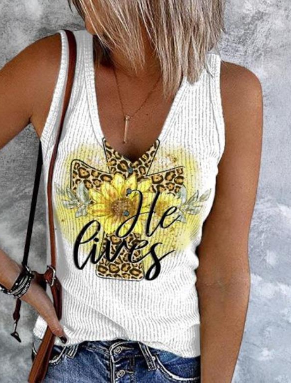 Women's Plus Size Tank Top Going Out Tops Vest Concert Tops Streetwear Casual Floral Buttons Print Sleeveless Regular Tops V Neck Holiday