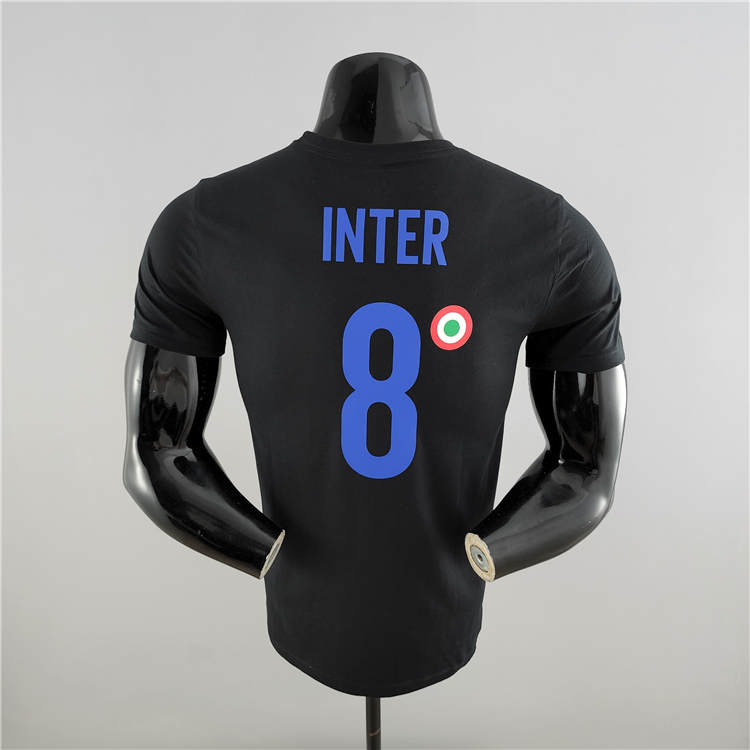 21-22 Inter Milan Champion Black T-Shirt - Official Replica 6728